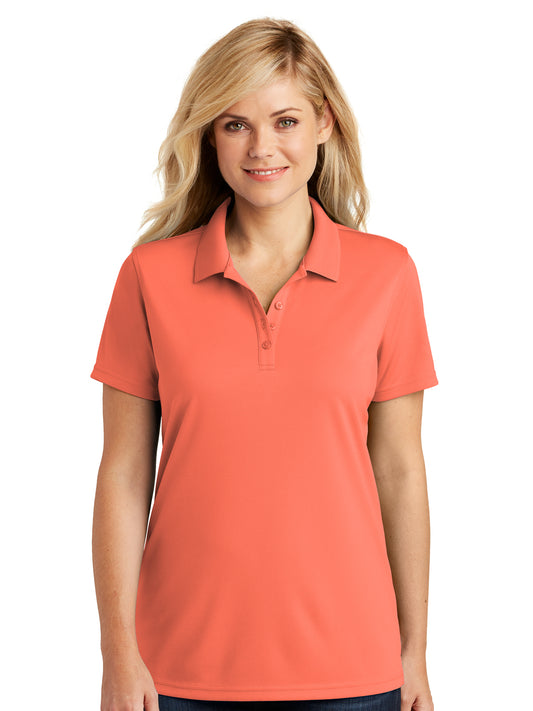 Women's Dry Zone Polo - LK110 - Coral Splash