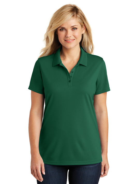 Women's Dry Zone Polo - LK110 - Deep Forest Green