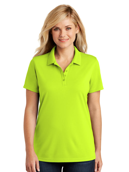 Women's Dry Zone Polo - LK110 - Safety Yellow
