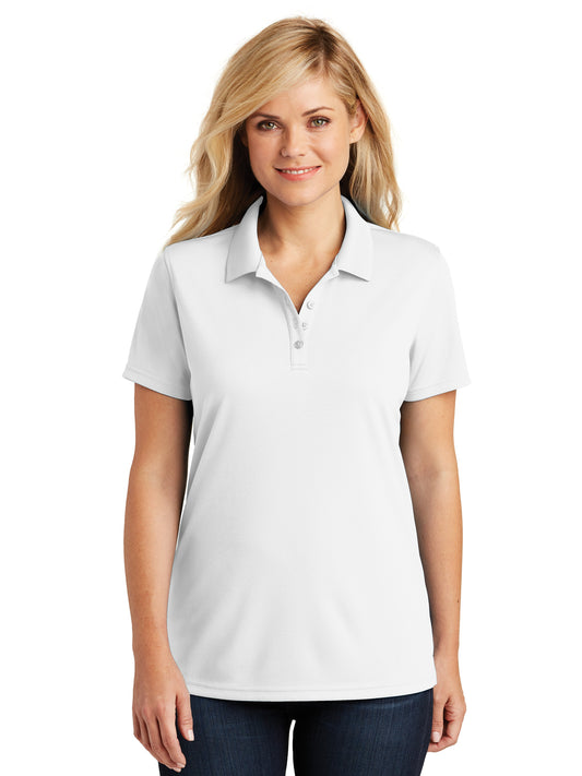 Women's Dry Zone Polo - LK110 - White