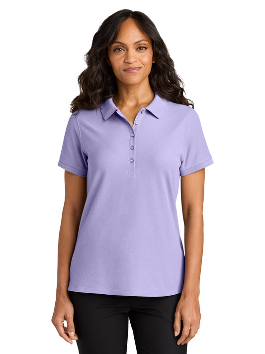 Women's Pocketless Wearever Signature Polo - LK200 - Bright Lavender