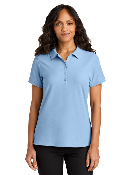 Women's Pocketless Wearever Signature Polo - LK200 - Cloud Blue
