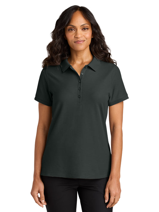 Women's Pocketless Wearever Signature Polo - LK200 - Grey Smoke