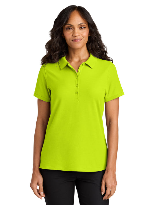 Women's Pocketless Wearever Signature Polo - LK200 - Neon Yellow
