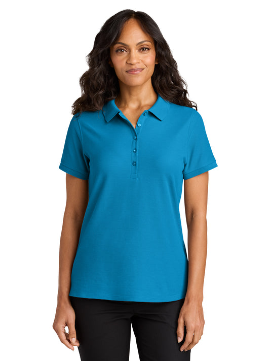 Women's Pocketless Wearever Signature Polo - LK200 - Parcel Blue