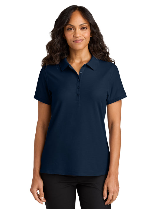 Women's Pocketless Wearever Signature Polo - LK200 - River Blue Navy