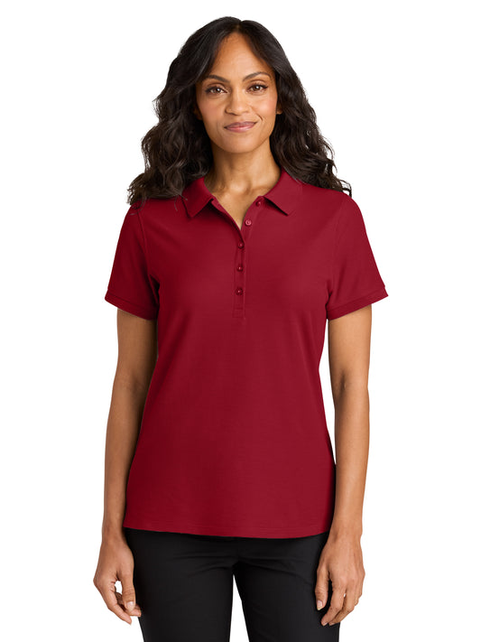 Women's Pocketless Wearever Signature Polo - LK200 - Rich Red