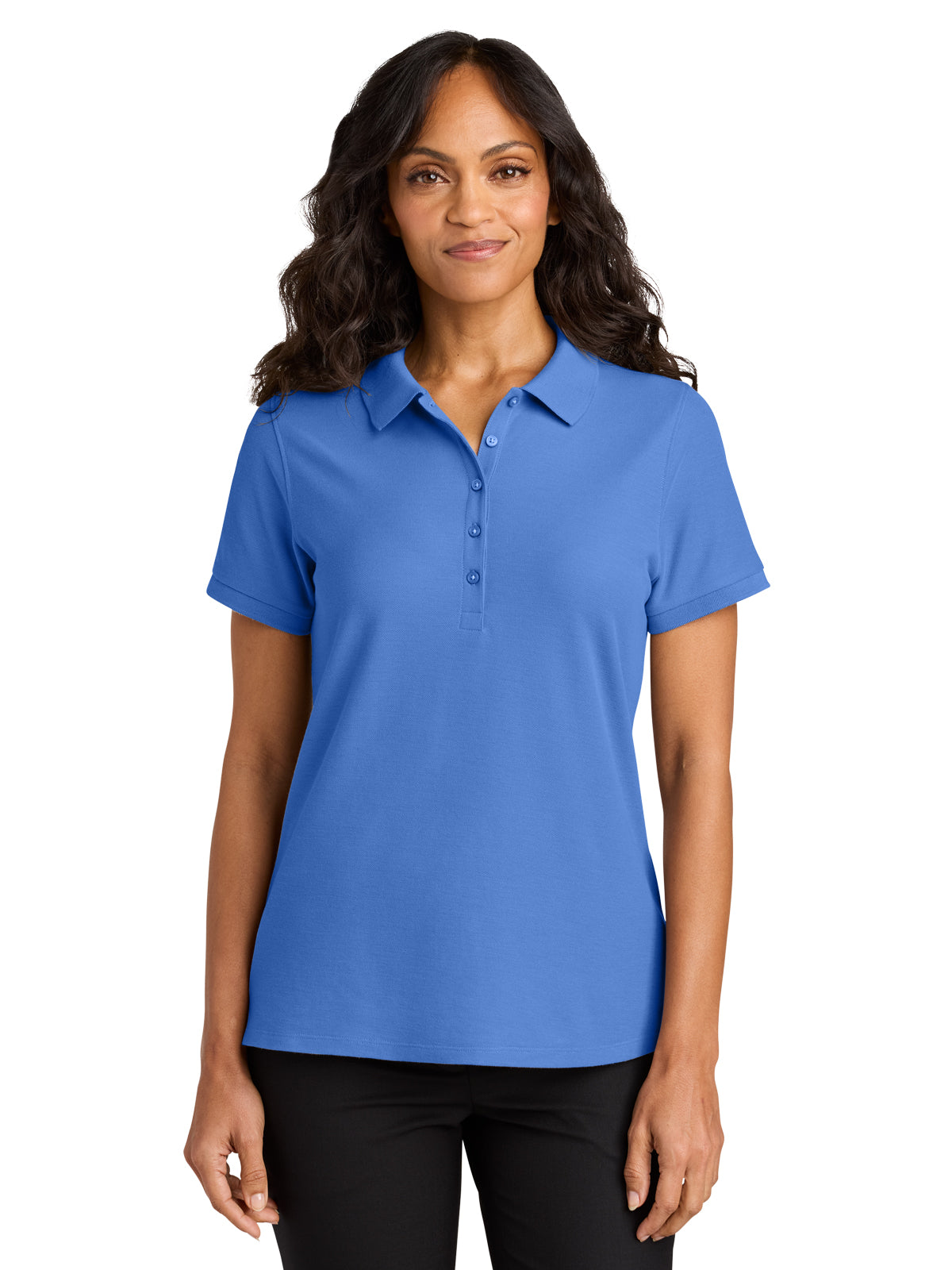 Women's Pocketless Wearever Signature Polo - LK200 - Ultramarine Blue