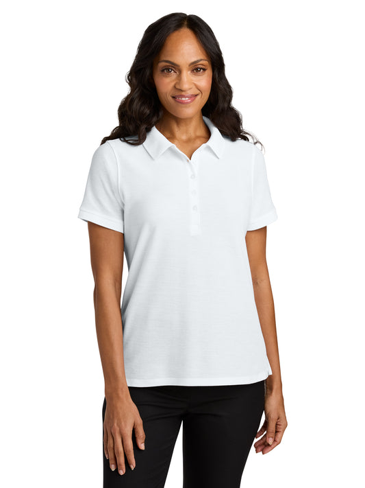 Women's Pocketless Wearever Signature Polo - LK200 - White