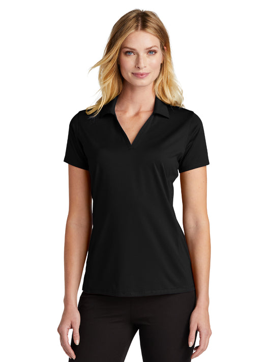 Women's Performance Staff Polo LK398 - LK398 - Black