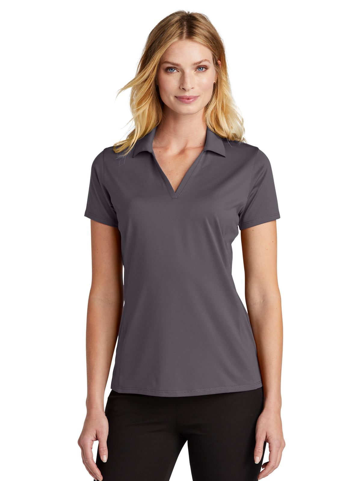 Women's Performance Staff Polo LK398 - LK398 - Graphite