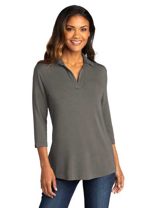 Women's Luxe Knit Tunic - LK5601 - Sterling Grey