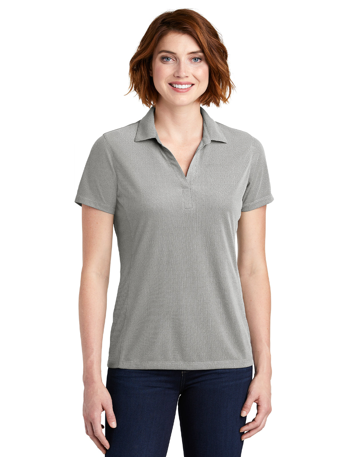 Women's Short Sleeve Polo - LK582 - Black