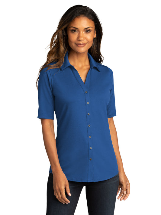 Women's City Stretch Top - LK682 - True Blue