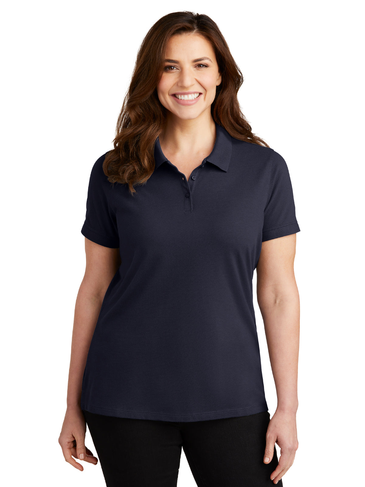 Women's EZCotton Polo Shirt - LK8000 - Navy