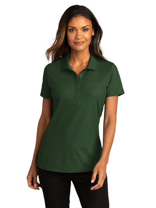 Women's SuperPro React Polo - LK810 - Dark Green