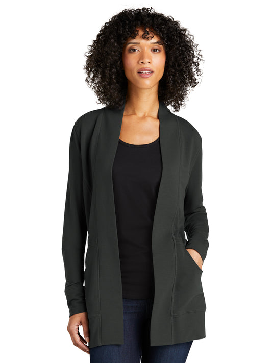 Women's Microterry Cardigan - LK825 - Charcoal