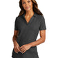Women's Pique Polo - LK867 - Charcoal Heather