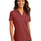 Women's Pique Polo - LK867 - Garnet