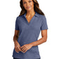 Women's Pique Polo - LK867 - Navy Heather