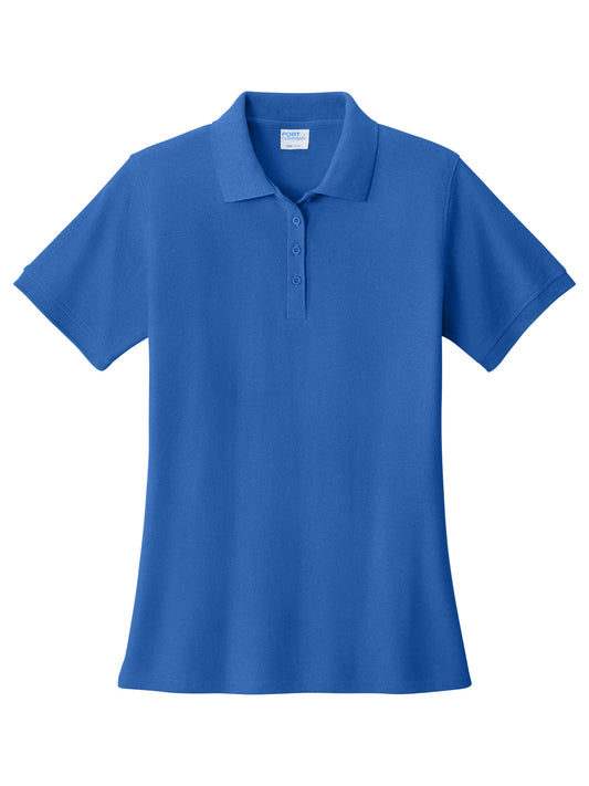 Women's Pocketless Core Blend Pique Polo - LKP155 - Royal