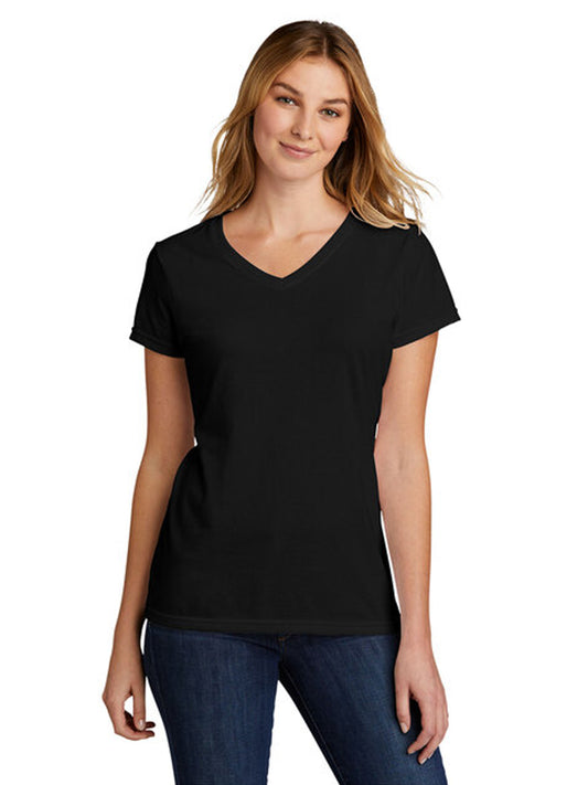 Women's Tri-Blend V-Neck Tee - LPC330V - Black