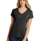 Women's Tri-Blend V-Neck Tee - LPC330V - Black Heather