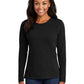 Women's Long Sleeve Cotton Tee - LPC54LS - Jet Black