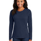 Women's Long Sleeve Cotton Tee - LPC54LS - Navy