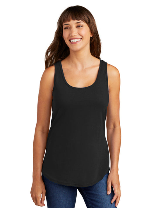 Women's Pocketless Cotton Tank Top - LPC54TT - Jet Black