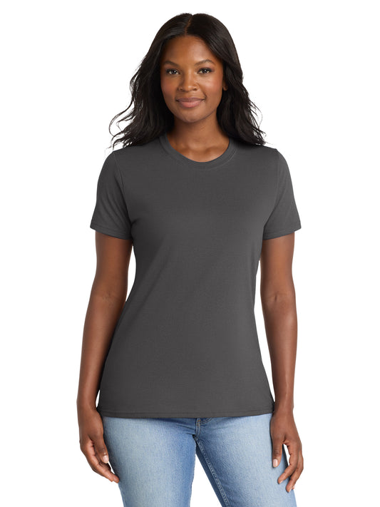 Women's Pocketless Core Blend Tee - LPC55 - Charcoal