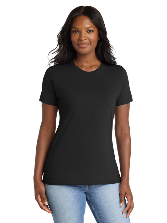 Women's Pocketless Core Blend Tee - LPC55 - Jet Black