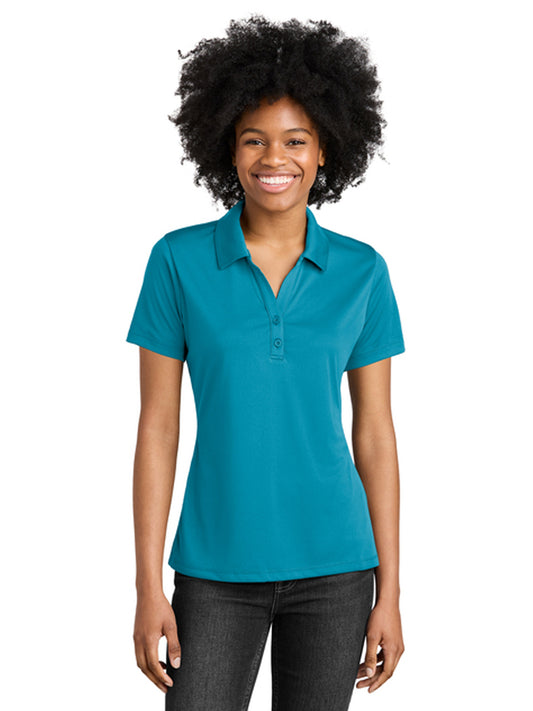 Women's PosiCharge Moisture-Wicking Polo - LST550 - Atomic Blue