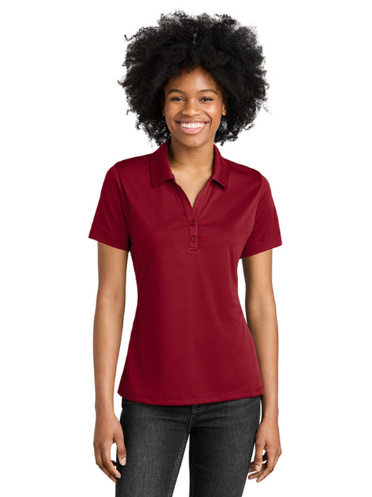Women's PosiCharge Moisture-Wicking Polo - LST550 - Deep Red