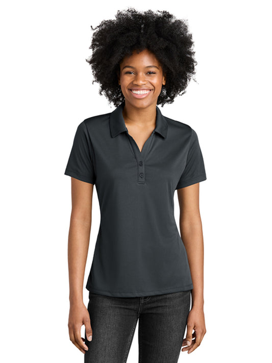 Women's PosiCharge Moisture-Wicking Polo - LST550 - Iron Grey