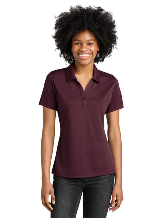 Women's PosiCharge Moisture-Wicking Polo - LST550 - Maroon