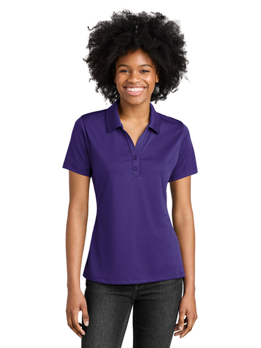 Women's PosiCharge Moisture-Wicking Polo - LST550 - Purple