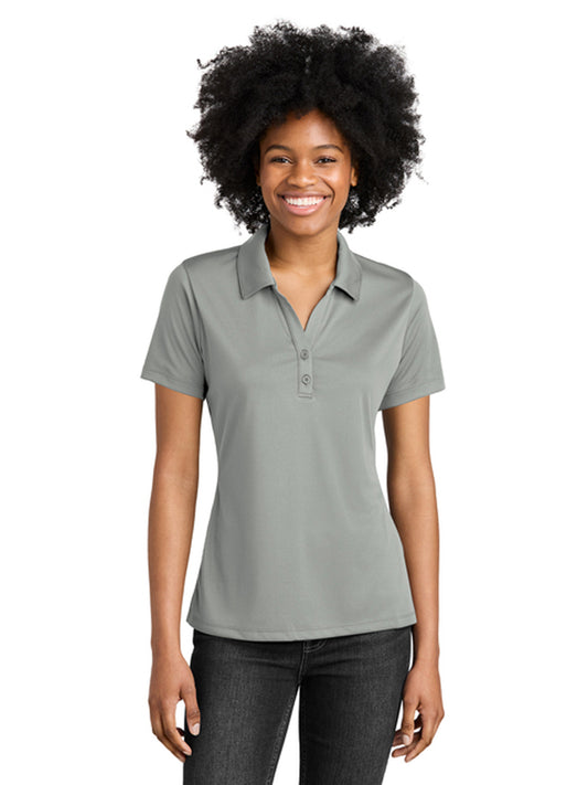Women's PosiCharge Moisture-Wicking Polo - LST550 - Silver