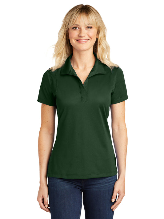 Women's Micropique Sport Polo - LST650 - Forest Green