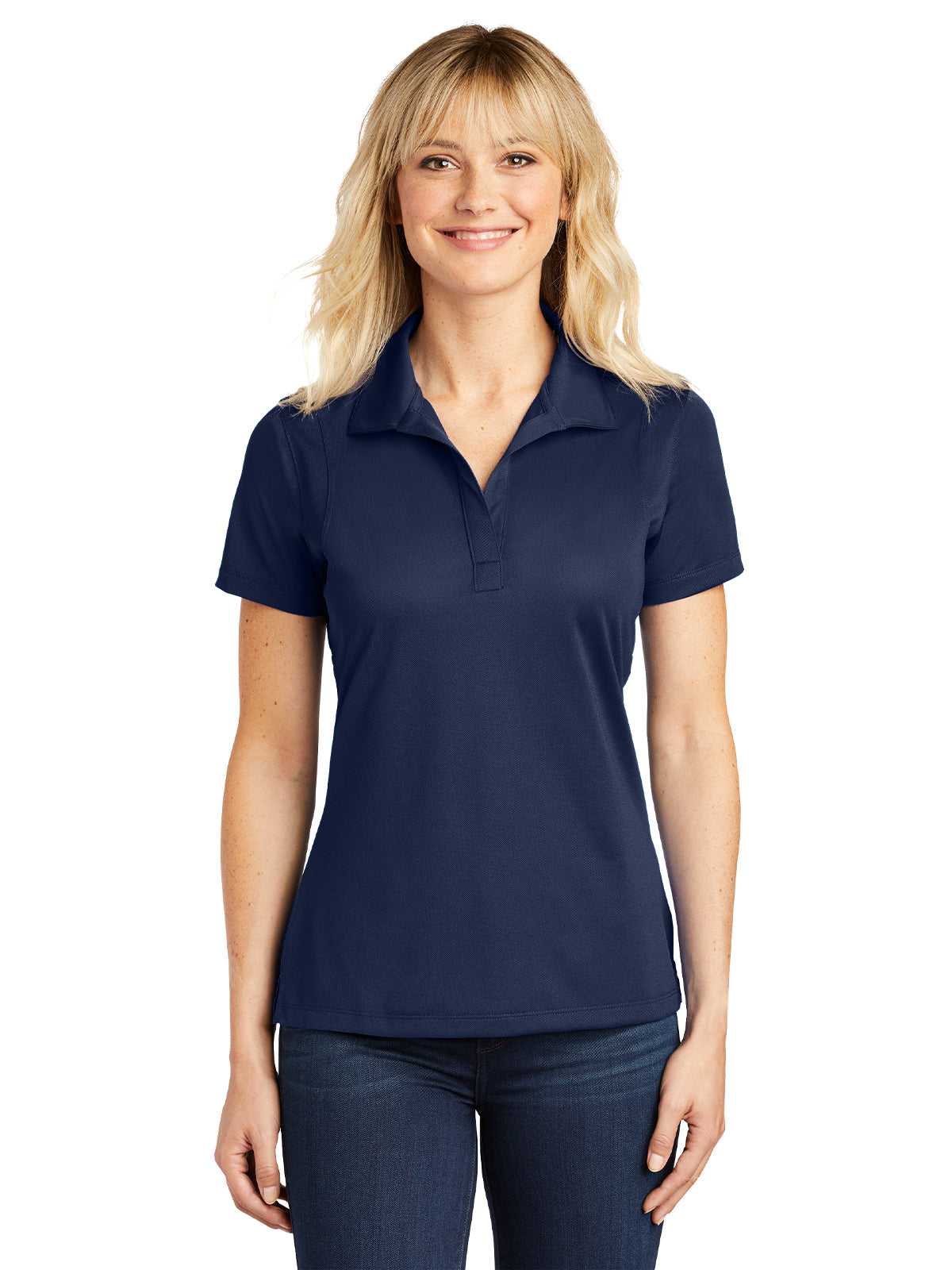 Women's Micropique Sport Polo - LST650 - True Navy