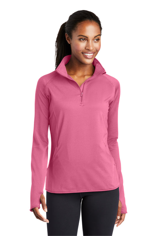 Women's Sport-Wick® Stretch 1/4-Zip Pullover - LST850 - Dusty Rose