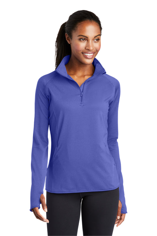 Women's Sport-Wick® Stretch 1/4-Zip Pullover - LST850 - Iris Purple