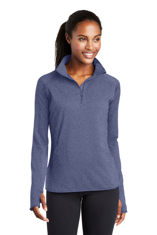 Women's Sport-Wick® Stretch 1/4-Zip Pullover - LST850 - True Navy Heather