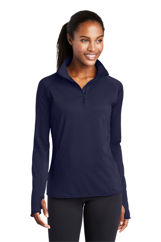 Women's Sport-Wick® Stretch 1/4-Zip Pullover - LST850 - True Navy