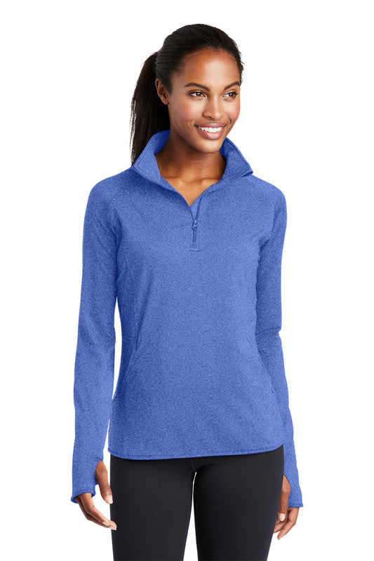 Women's Sport-Wick® Stretch 1/4-Zip Pullover - LST850 - True Royal Heather