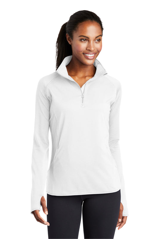 Women's Sport-Wick® Stretch 1/4-Zip Pullover - LST850 - White