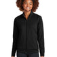 Women's Two-Pocket Sport-Wick Stretch Full-Zip Cadet Jacket - LST857 - Black