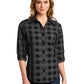 Women's Plaid Shirt - LW670 - Black