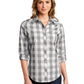 Women's Plaid Shirt - LW670 - Shadow Grey