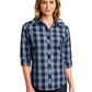 Women's Plaid Shirt - LW670 - True Navy